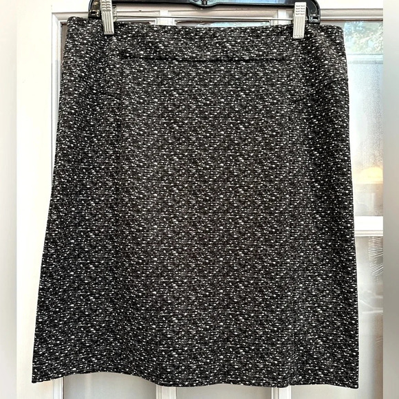 Michael Kors Charcoal Gray Speckled Stretchy Pencil High Waisted Skirt Size 12 L - Picture 1 of 9